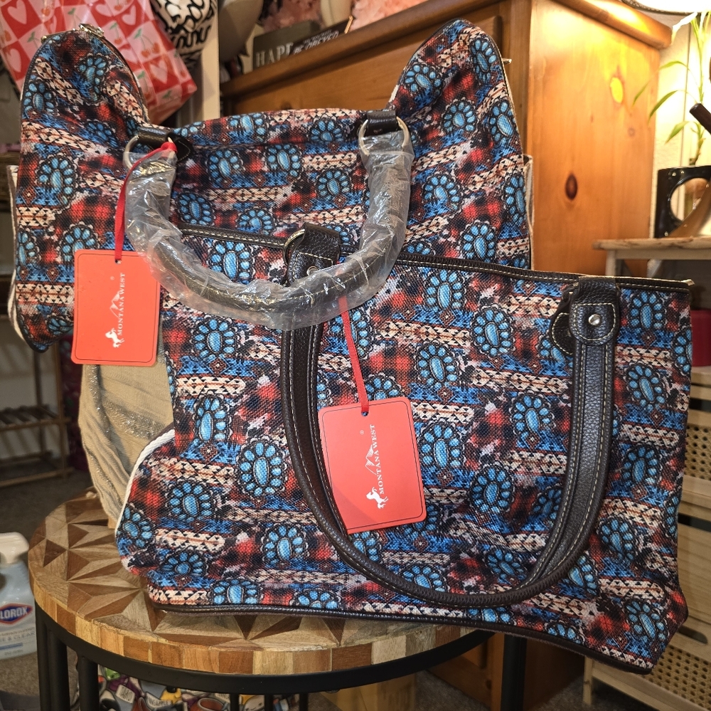 ⭐️NWT⭐️ Montana West Weekender & Tote Combo